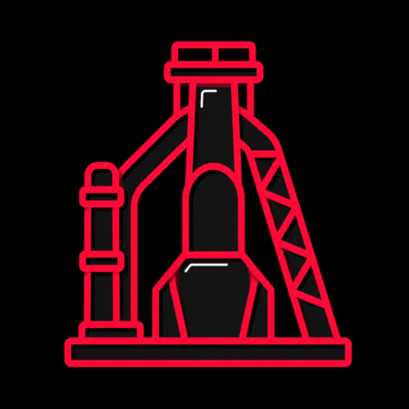 Firmenwebsites in Völklingen – stilisiertes Stadt-Icon mit Hochofen der Völklinger Hütte