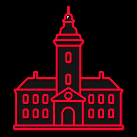 Reduziertes Stadt-Icon von Schloss Neu-Augustusburg für Firmenwebsites in Weißenfels