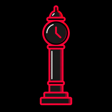 Firmenwebsites in Werdau – stilisiertes Stadt-Icon mit der historischen Annoncenuhr