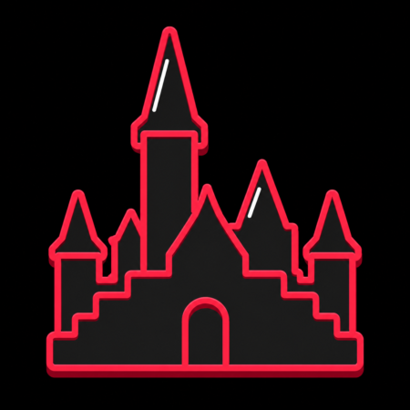Reduziertes Stadt-Icon von Schloss Wernigerode für Firmenwebsites in Wernigerode