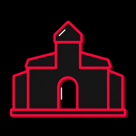 Reduziertes Icon der Burg Wettin für Firmenwebsites in Wettin-Löbejün
