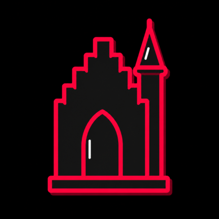 Reduziertes Icon der Schlosskapelle für Firmenwebsites in Wolmirstedt