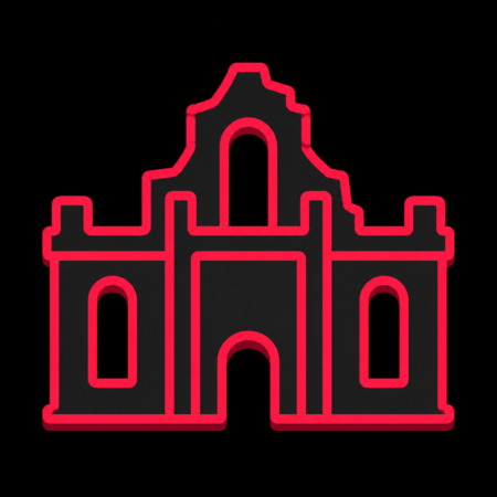 Reduziertes Icon der Zerbster Schlossruine für Firmenwebsites in Zerbst/Anhalt