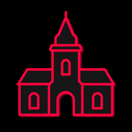 Firmenwebsites in Zittau – stilisiertes Stadt-Icon mit dem historischen Rathaus und seinem markanten Turm