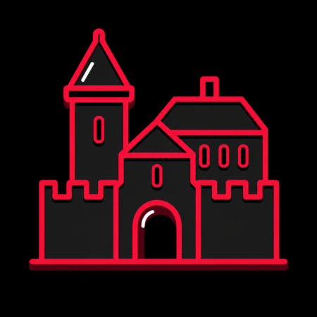 Firmenwebsites in Allstedt – stilisiertes Stadt-Icon mit Schloss Allstedt als Wahrzeichen.