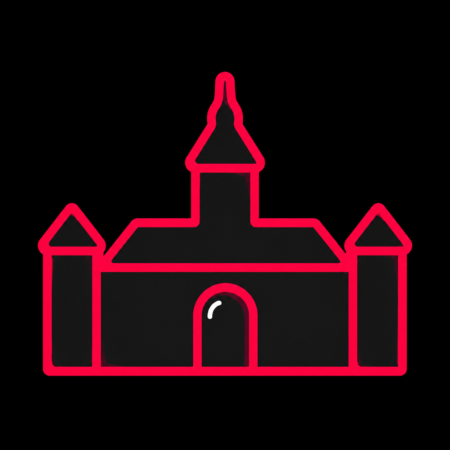 Firmenwebsites in Annaburg – stilisiertes Stadt-Icon mit dem Renaissanceschloss Annaburg als Wahrzeichen.