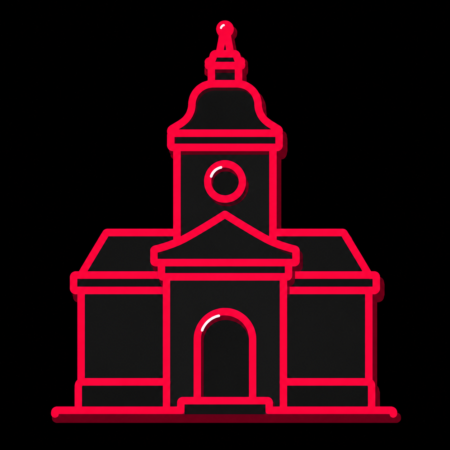 Firmenwebsites in Auma-Weidatal – Stadt-Icon mit dem historischen Rathaus Auma und seinem markanten Mittelbau.