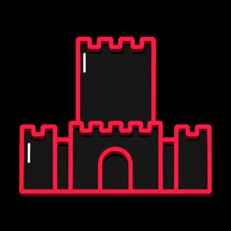 Firmenwebsites in Bad Bentheim – minimalistisches Stadt-Icon der Burg Bentheim