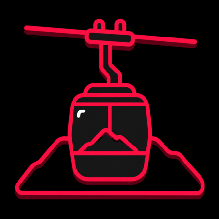Firmenwebsites in Bad Harzburg – minimalistisches Stadt-Icon der Burgberg-Seilbahn in Bad Harzburg