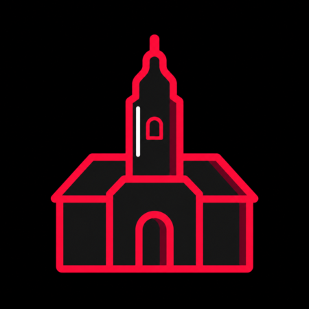 Firmenwebsites in Berga/Elster – Stadt-Icon mit dem historischen Rathaus Berga und seiner markanten Dach- und Turmsilhouette.