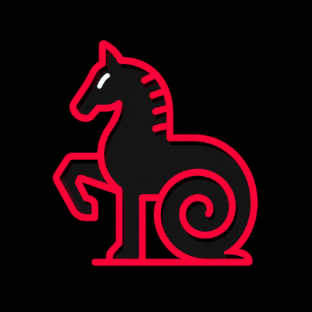 Minimalistisches Neon-Icon des Schneckenhengsts für Firmenwebsites in Bleicherode