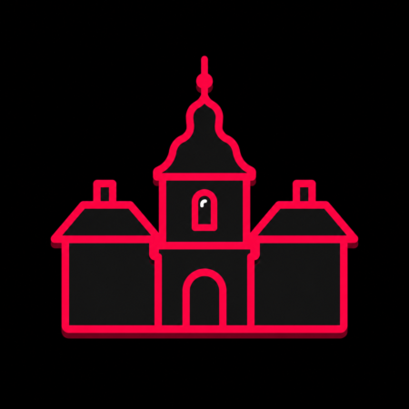 Firmenwebsites in Bückeburg – minimalistisches Stadt-Icon von Schloss Bückeburg