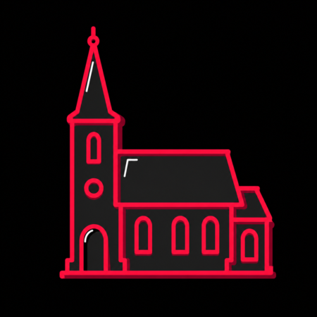 Firmenwebsites in Bützow – Stadt-Icon der Stiftskirche Bützow mit markantem Turm und steilem Dach