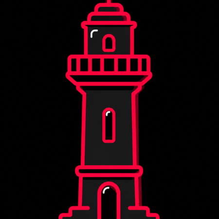 Firmenwebsites in Burgstädt – minimalistisches Stadt-Icon des Taurasteinturms im Wettinhain