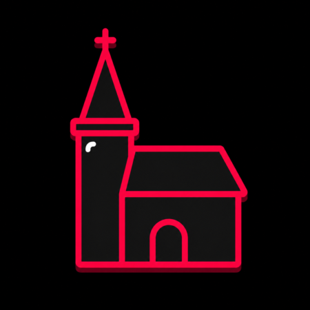 Firmenwebsites in Burgwedel – minimalistisches Stadt-Icon der St.-Petri-Kirche in Großburgwedel