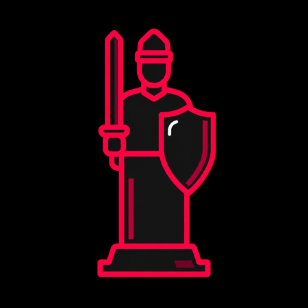 Firmenwebsites in Calbe (Saale) – stilisiertes Stadt-Icon mit dem Calbenser Roland als Wahrzeichen.