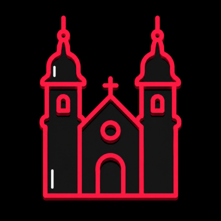 Firmenwebsites in Clausthal-Zellerfeld – minimalistisches Stadt-Icon der Marktkirche zum Heiligen Geist