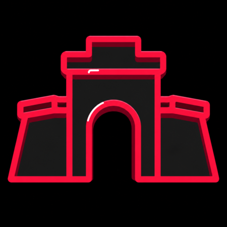 Firmenwebsites in Dömitz – Stadt-Icon der Festung Dömitz mit markantem Festungstor und angedeuteten Bastionen