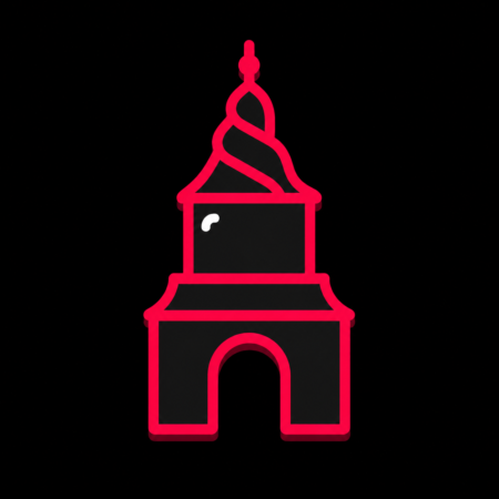 Firmenwebsites in Duderstadt – minimalistisches Stadt-Icon des Westerturms mit gedrehter Turmspitze