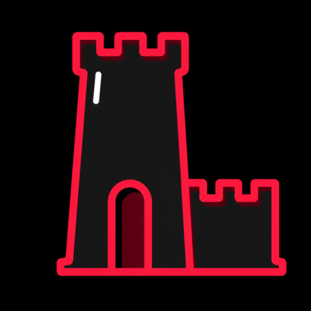 Firmenwebsites in Fritzlar – Stadt-Icon mit dem Grauen Turm und einem Abschnitt der Stadtmauer