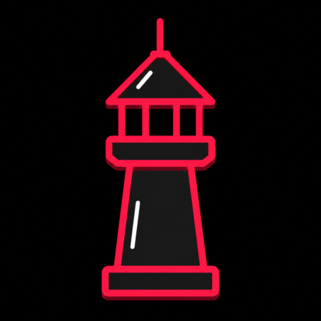 Firmenwebsites in Gehrden – minimalistisches Stadt-Icon des Burgbergturms auf dem Gehrdener Berg