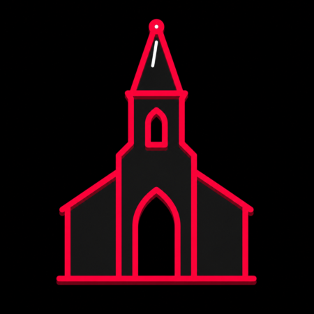 Firmenwebsites in Goldberg – Stadt-Icon der Stadtkirche Goldberg mit markantem Turm und großem Spitzbogen