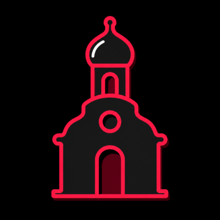 Firmenwebsites in Hainburg – Stadt-Icon der Pfarrkirche St. Nikolaus mit markantem Zwiebelturm