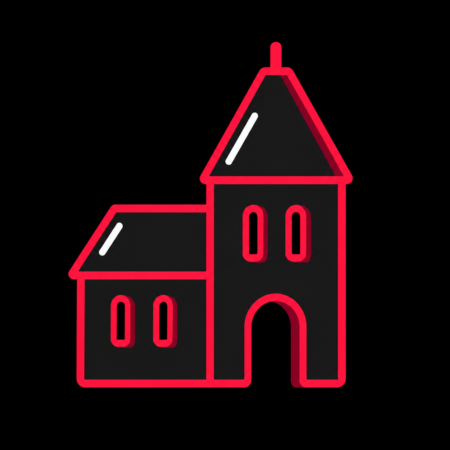 Firmenwebsites in Hemmingen – minimalistisches Stadt-Icon der St.-Vitus-Kirche in Wilkenburg