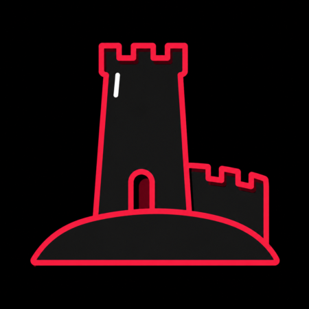 Firmenwebsites in Homberg (Efze) – Stadt-Icon mit Bergfried und Ringmauer der Hohenburg