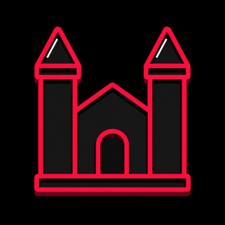 Firmenwebsites in Jerichow – stilisiertes Stadt-Icon mit dem Kloster Jerichow und seiner doppeltürmigen Klosterkirche als Wahrzeichen.