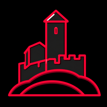 Firmenwebsites in Kahla – Stadt-Icon mit der Leuchtenburg und ihrem markanten Bergfried auf der Anhöhe.