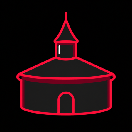 Firmenwebsites in Klingenthal – stilisiertes Stadt-Icon der Rundkirche „Zum Friedefürsten“ als Wahrzeichen.