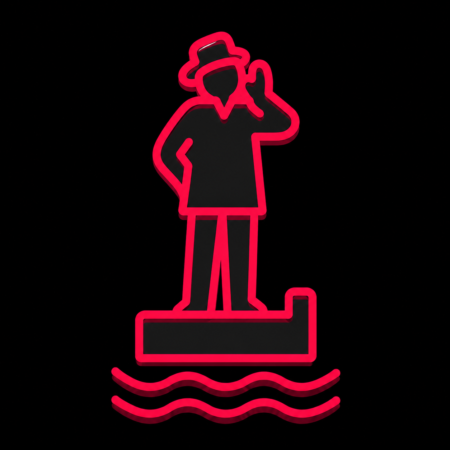 Minimalistisches Icon des Lauenburger Rufers an der Elbe für Firmenwebsites in Lauenburg/Elbe.