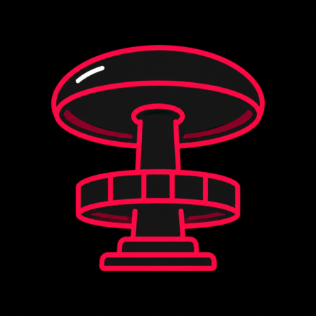 Firmenwebsites in Lengenfeld – stilisiertes Stadt-Icon mit dem Aussichtspunkt „Pilz“ als Wahrzeichen.