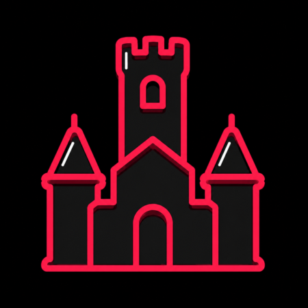 Firmenwebsites in Lichtenstein/Sachsen – minimalistisches Stadt-Icon von Schloss Lichtenstein
