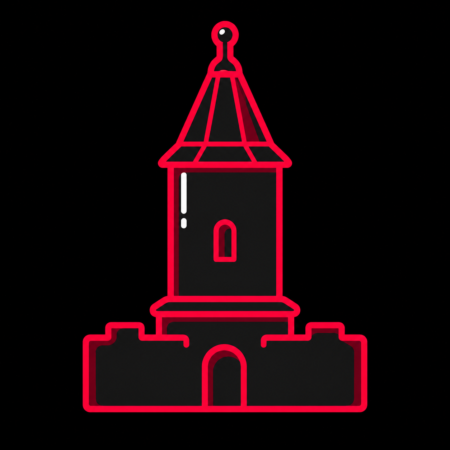 Firmenwebsites in Lugau (Erzgebirge) – stilisiertes Stadt-Icon mit dem Alten Glockenturm als Wahrzeichen.