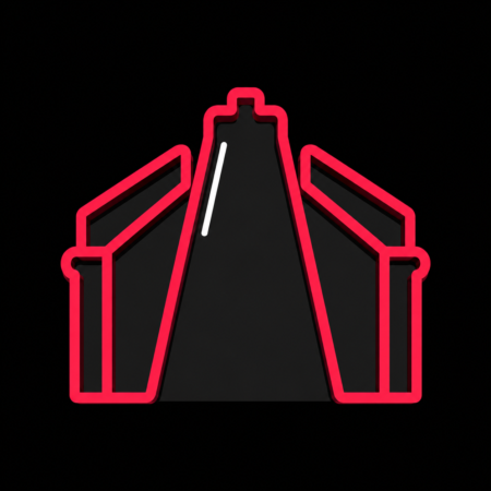 Firmenwebsites in Meerane – minimalistisches Stadt-Icon der Steilen Wand mit markant ansteigender Straßenführung