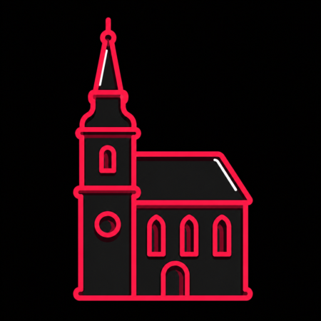Firmenwebsites in Mittweida – minimalistisches Stadt-Icon der Stadtkirche Unser Lieben Frauen