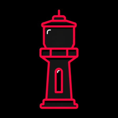 Firmenwebsites in Naunhof – minimalistisches Stadt-Icon des Wasserturms Naunhof