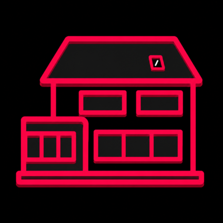 Firmenwebsites in Niesky – minimalistisches Stadt-Icon des Konrad-Wachsmann-Hauses