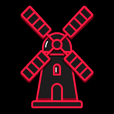 Firmenwebsites in Nordenham – Stadt-Icon der Moorseer Mühle mit markantem Mühlenkörper und vier großen Flügeln