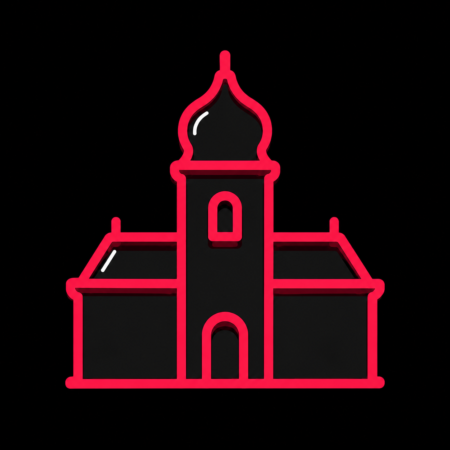 Firmenwebsites in Nossen – minimalistisches Stadt-Icon von Schloss Nossen mit markantem Turm