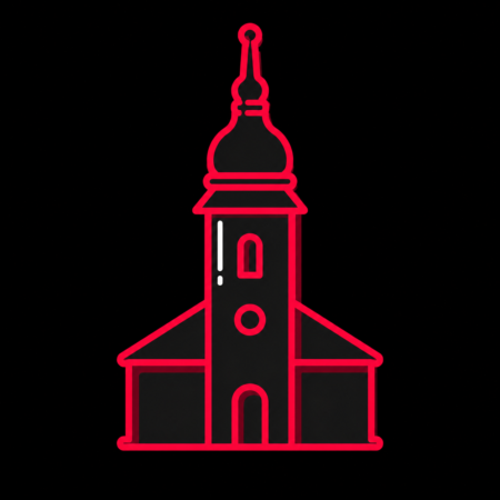 Firmenwebsites in Oederan – stilisiertes Stadt-Icon mit der Stadtkirche Oederan als Wahrzeichen.