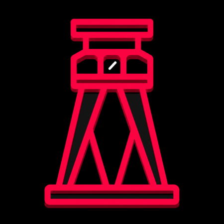 Firmenwebsites in Oelsnitz/Erzgebirge – minimalistisches Stadt-Icon des Förderturms der KohleWelt