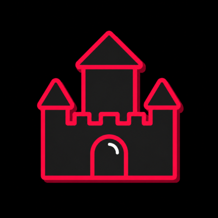 Firmenwebsites in Penzlin – Stadt-Icon der Alten Burg Penzlin mit markantem Burgtor und Turmsilhouette