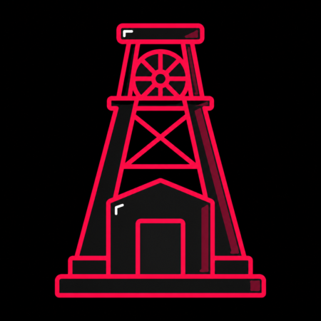 Firmenwebsites in Pockau-Lengefeld – stilisiertes Stadt-Icon mit dem Kalkwerk Lengefeld als Wahrzeichen.