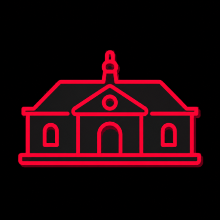 Neon-Stadt-Icon des Hofguts Reinheim für Firmenwebsites in Reinheim