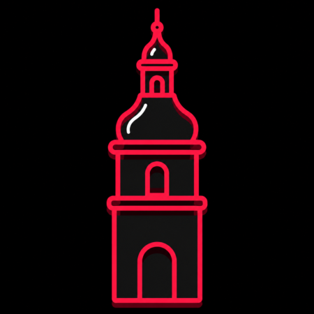 Firmenwebsites in Rinteln – Stadt-Icon des St.-Nikolai-Kirchturms mit barocker Haube und markantem Torbogen