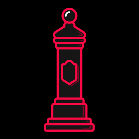 Firmenwebsites in Roßwein – stilisiertes Stadt-Icon mit der historischen Postmeilensäule als Wahrzeichen.