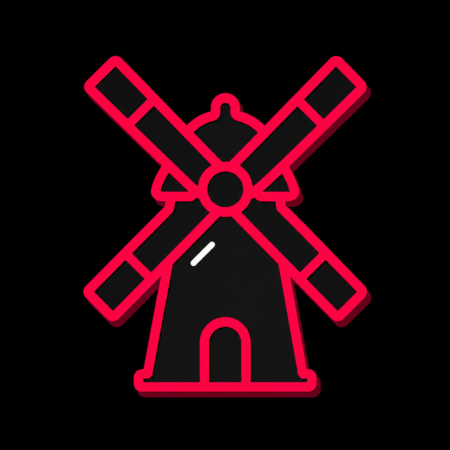Firmenwebsites in Schlotheim – Stadt-Icon mit der historischen Windmühle und ihren markanten vier Windflügeln.